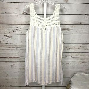 Begum Crochet Detail Tunic Top Size M